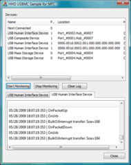 USB Monitoring Control screenshot